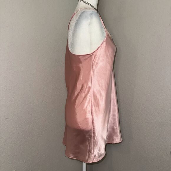 Secret Treasures Slip Dress Women M (8-10) Pink V Neck Spaghetti Strap Sleepwear - Picture 2 of 9